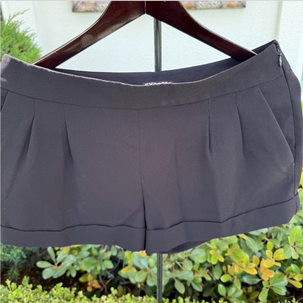 Express Women's Elegant Black High Waist Shorts
